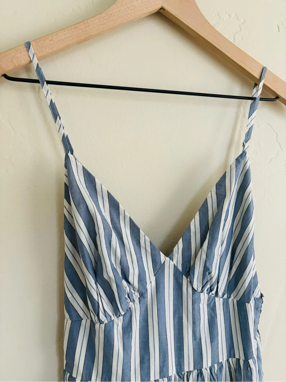 Universal Thread Women’s Pullover Maxi A-Line Dress Blue Striped Size XS NWT